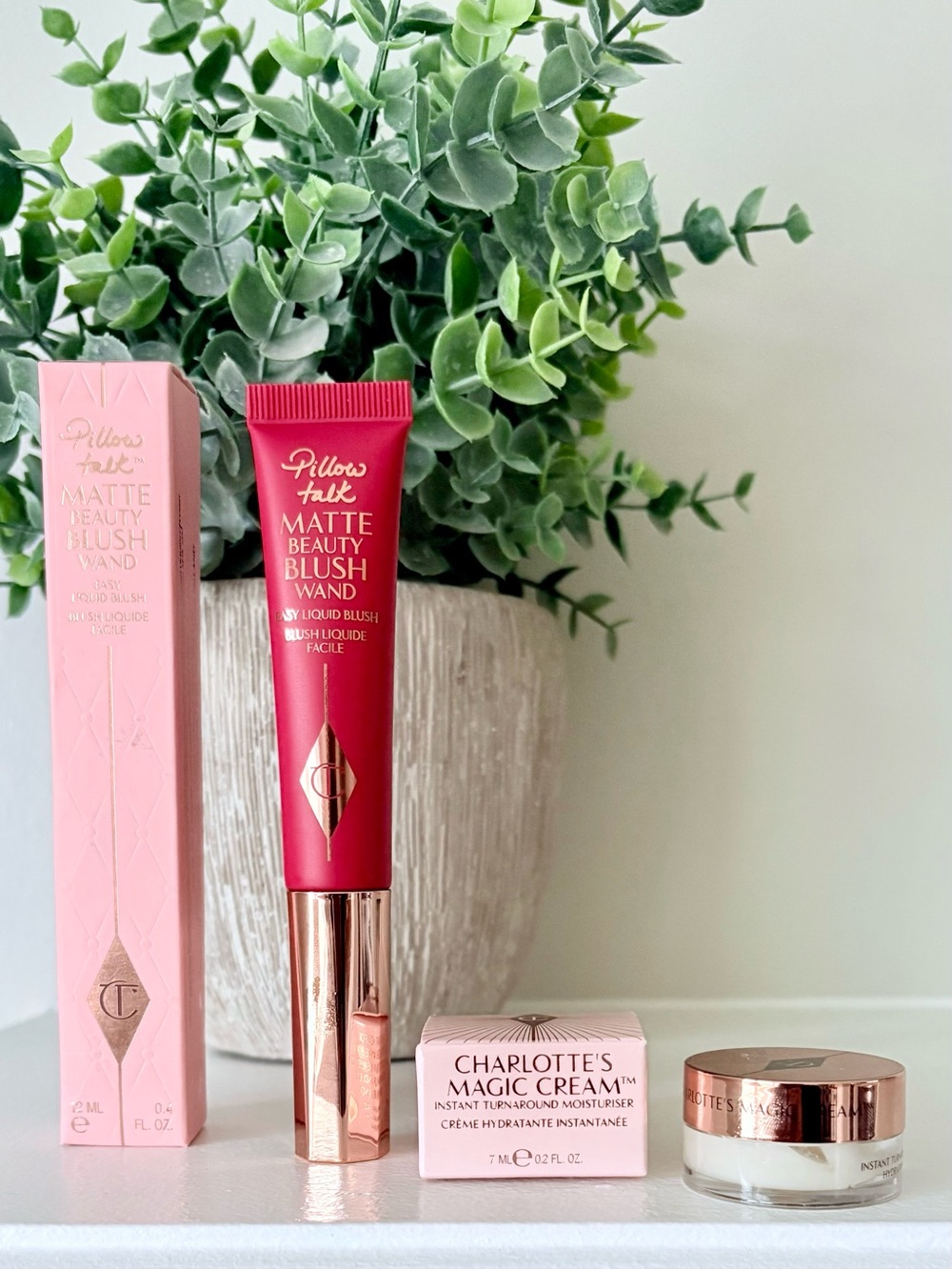 CHARLOTTE TILBURY Pillow Talk Matte Beauty Blush Wand & Magic Cream Set